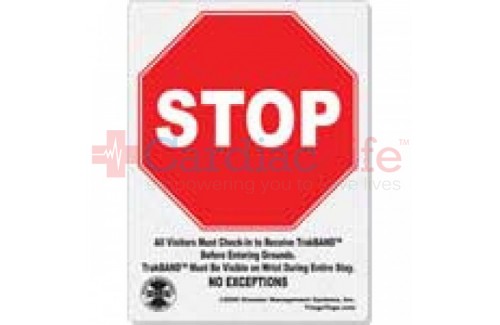 DMS-05419 TrakBAND Reflective STOP Sign 12" x 18"
